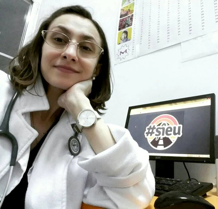 Brînduşa Lungu, medic rezident la Spitalul „Sf. Spiridon” din Iaşi Foto Facebook