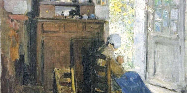 Nicolae Grigorescu,  „Interior breton“, ulei pe pânză