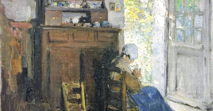Nicolae Grigorescu, „Interior breton“, ulei pe pânză