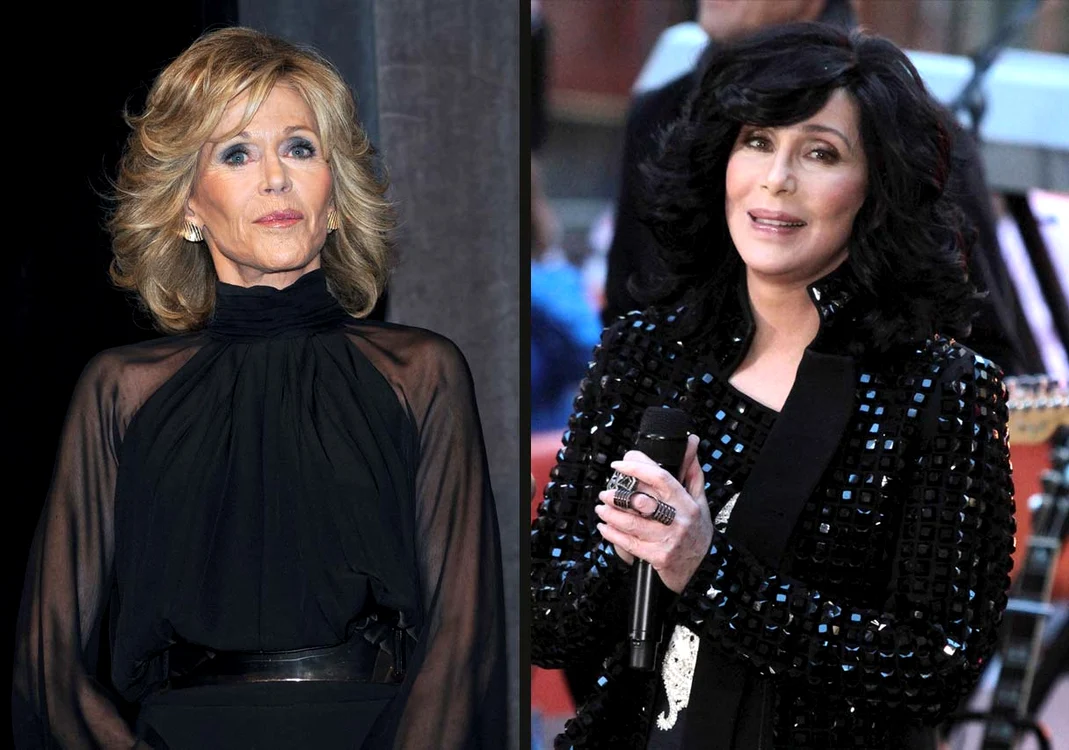 
    Jane Fonda (foto stânga), 76 de ani, cancer la sân - Cher (foto dreapta), 68 de ani, boală misterioasă la intestineFoto: Guliver/ Splashnews  
