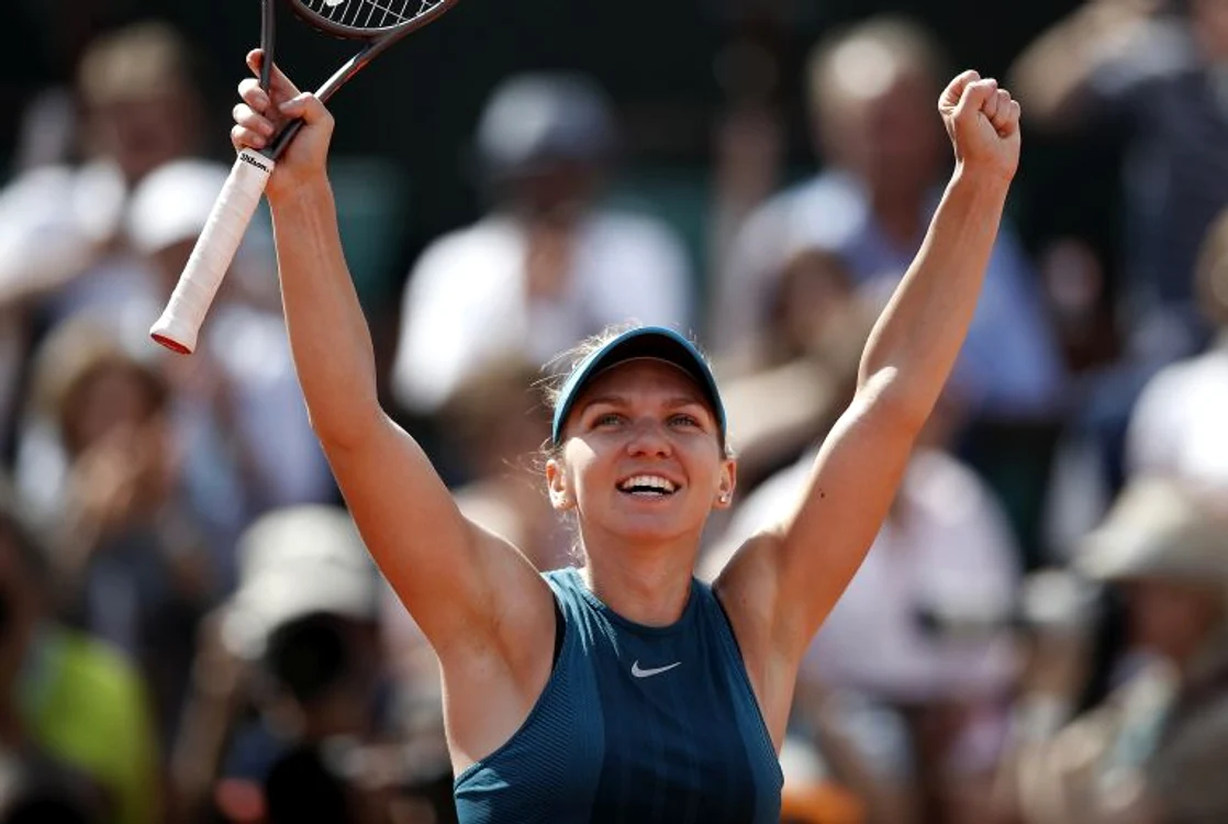 Simona Halep, bucuroasă după încă o victorie 