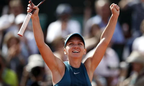 Simona Halep, bucuroasă după încă o victorie  jpeg