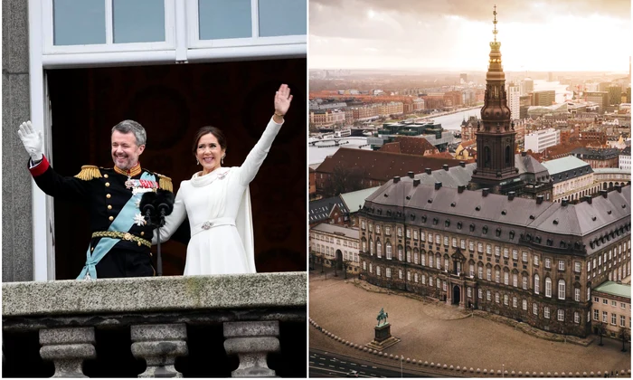 Palatul Christiansborg, unde au devenit regi Frederik si Mary   Det Danske Kongehus, Christiansborg Slot jpg