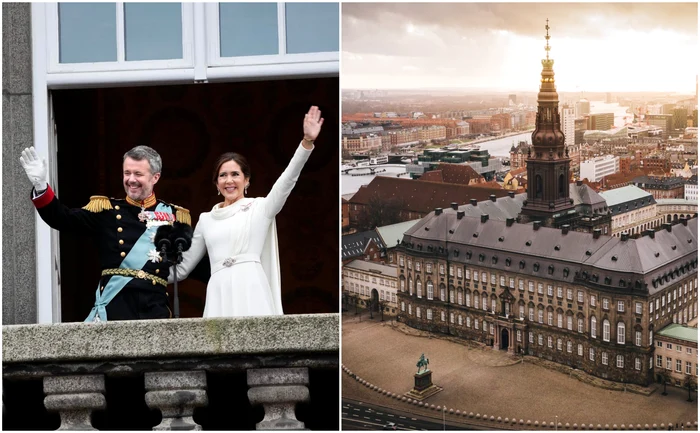 Frederik și Mary au devenit regi la Palatul Christiansborg din Copenhaga. FOTO: Casa Regală
