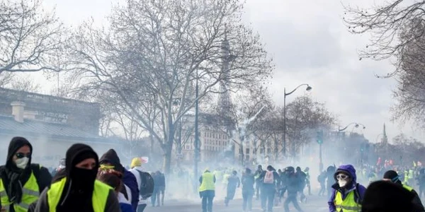 Protest vestele galbene Paris 9 februarie 2019 FOTO AFP