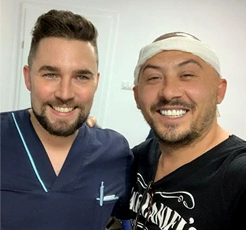 Ștefan Stan, alături de medicul Mihai Motora