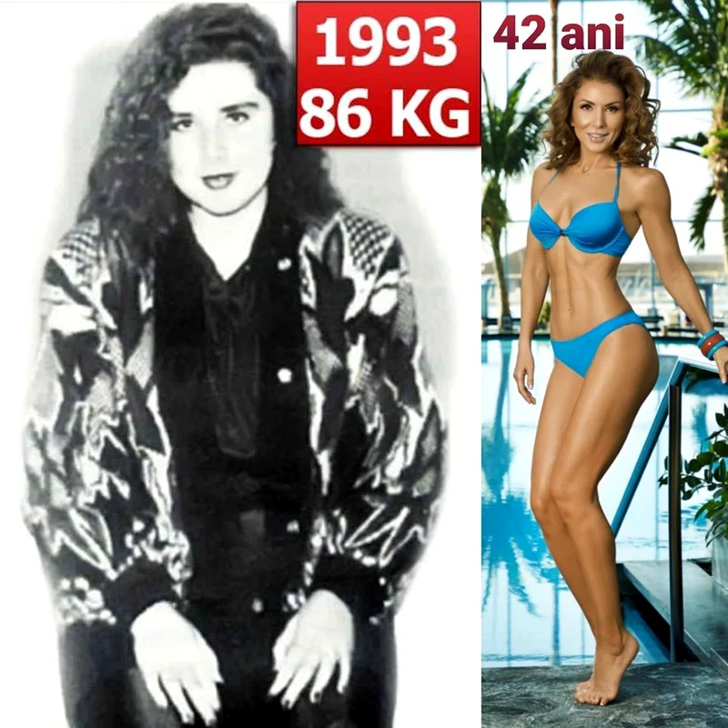 Așa arăta Carmen Brumă în adolescență, cu 37 de kilograme în plus Sursa: Facebook 
