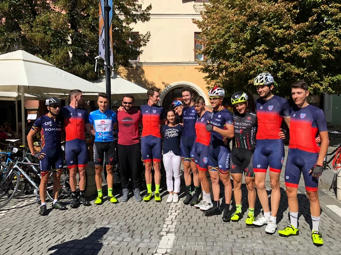 Florin Mergea și Steliana Nistor, alături de cicliștii din Turul României