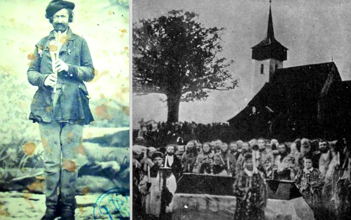 Avram Iancu, una din ultimele imagini și fotografia de la înmormântare. ziarul Gazeta 1872.