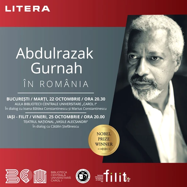 Abdulrazak Gurnah, laureatul Premiului Nobel pentru Literatură 2021, vine în România