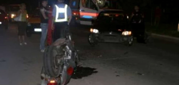 Reşiţa: A scăpat cu viaţă, după ce a fost lovit de o maşină ( GALERIE FOTO)