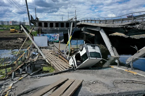 83 de zile de război Ucraina - Rusia Irpin FOTO Gettyimages