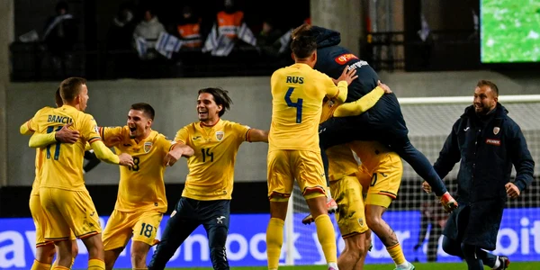 Fotbal Israel Romania meci de calificare la Euro 2024 18 noiembrie 2023 Budapesta Ungaria bucurie FOTO Profimedia (1) jpg