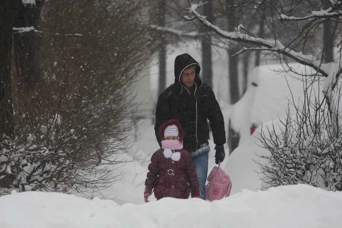 Ieşenii au făcut faţă cu greu căderilor de zăpada 