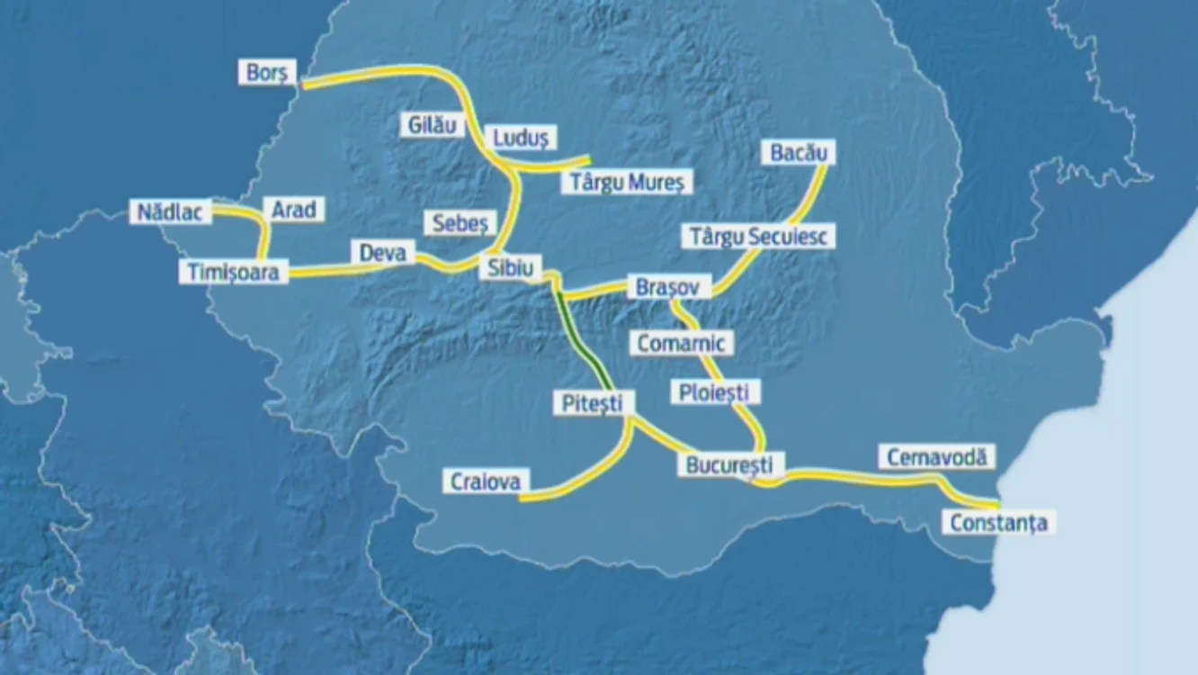 În 2030, România ar urma să fie legată printr-o mare rețea de autostrăzi
