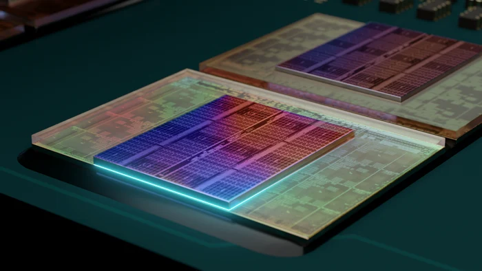 Procesor AMD care utilizează tehnologia AMD 3D V-Cache.