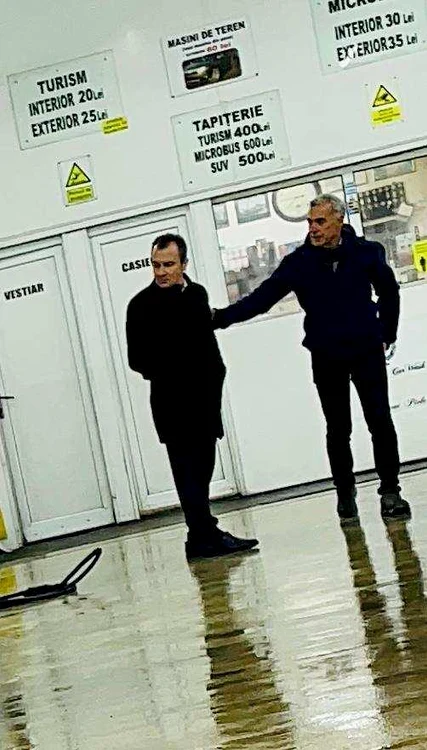 Călin Georgescu, alături de Constantin Vacusta FOTO Antena 3