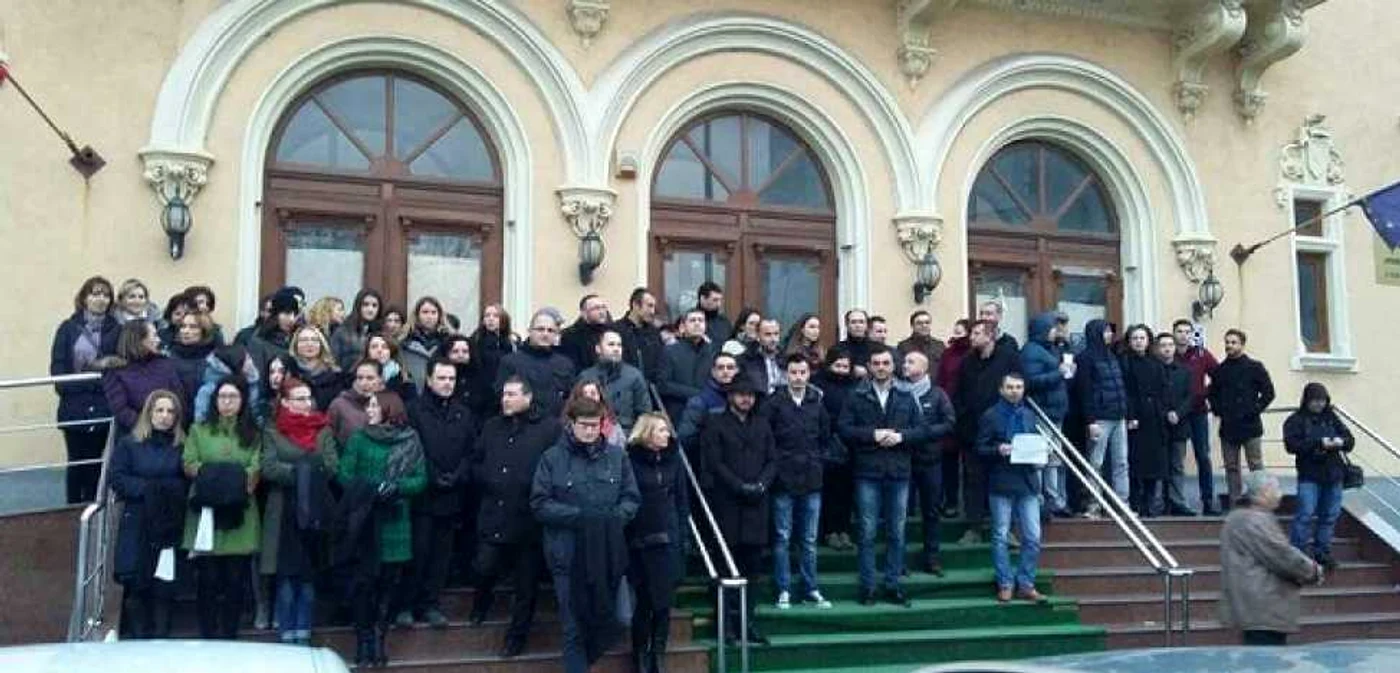 Magistraţii constănţeni au protestat pentru a doua zi consecutiv FOTO Călin Gavrilaş