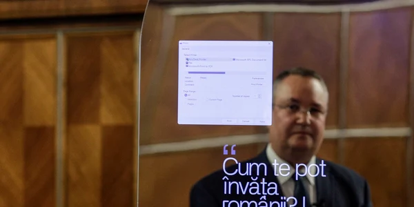 ION, consilier cu inteligență artificială la Guvern, vorbește cu premierul Ciucă | Foto Inquam Photos / Octav Ganea