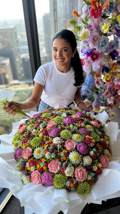 Macey Nemer a învățat singură să realizeze aceste flori comestibile (Foto: Instagram)