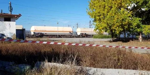 Interventie ISU tren cu scurgeri de gaz foto ISU Dobrogea