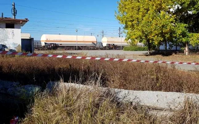 Interventie ISU tren cu scurgeri de gaz foto ISU Dobrogea