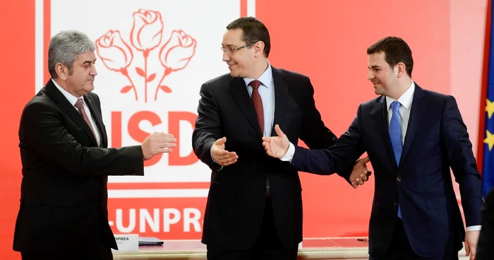 Gabriel Oprea, Victor Ponta şi Daniel Constantin, cei trei lideri ai USD