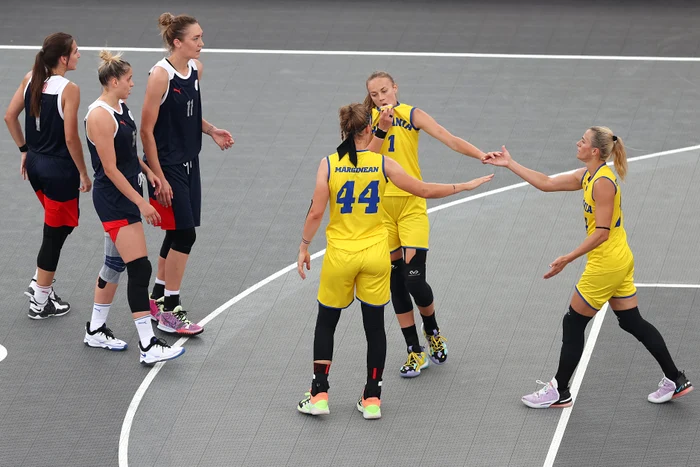 
    Echipa feminină de baschet 3x3 a României a izbutit să câștige doar meciul cu Mongolia la turneul olimpicFoto: Guliver / GettyImages  