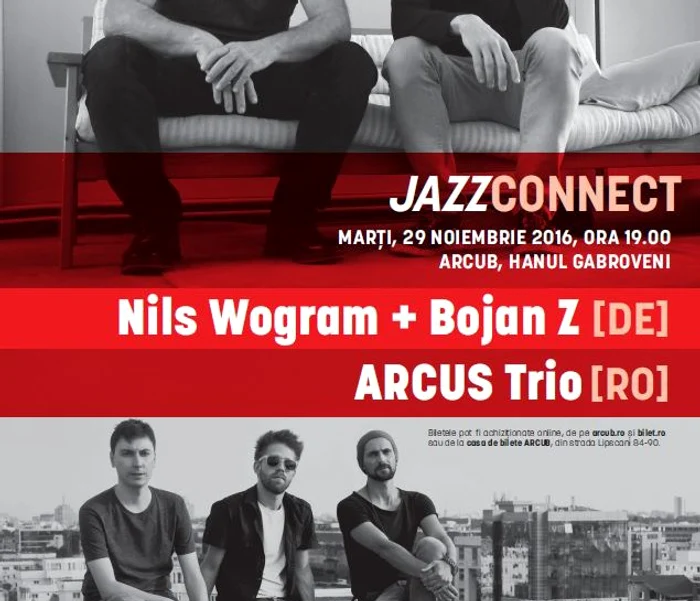 Concert de jazz Nils Wogram & Bojan Z, alături de Arcus Trio jpeg