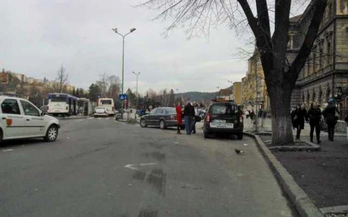 Flagrantul a avut loc în centrul oraşului. FOTORobert Lazăr.