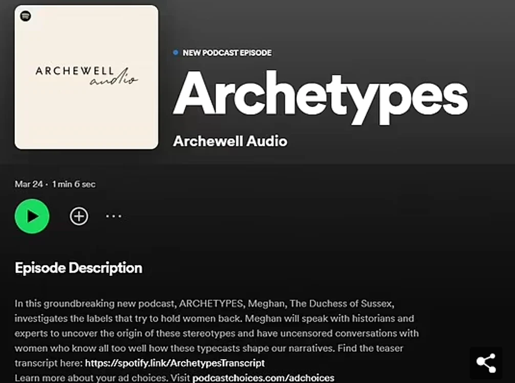 Podcastul lui Meghan Markle este disponibil pe Spotify
