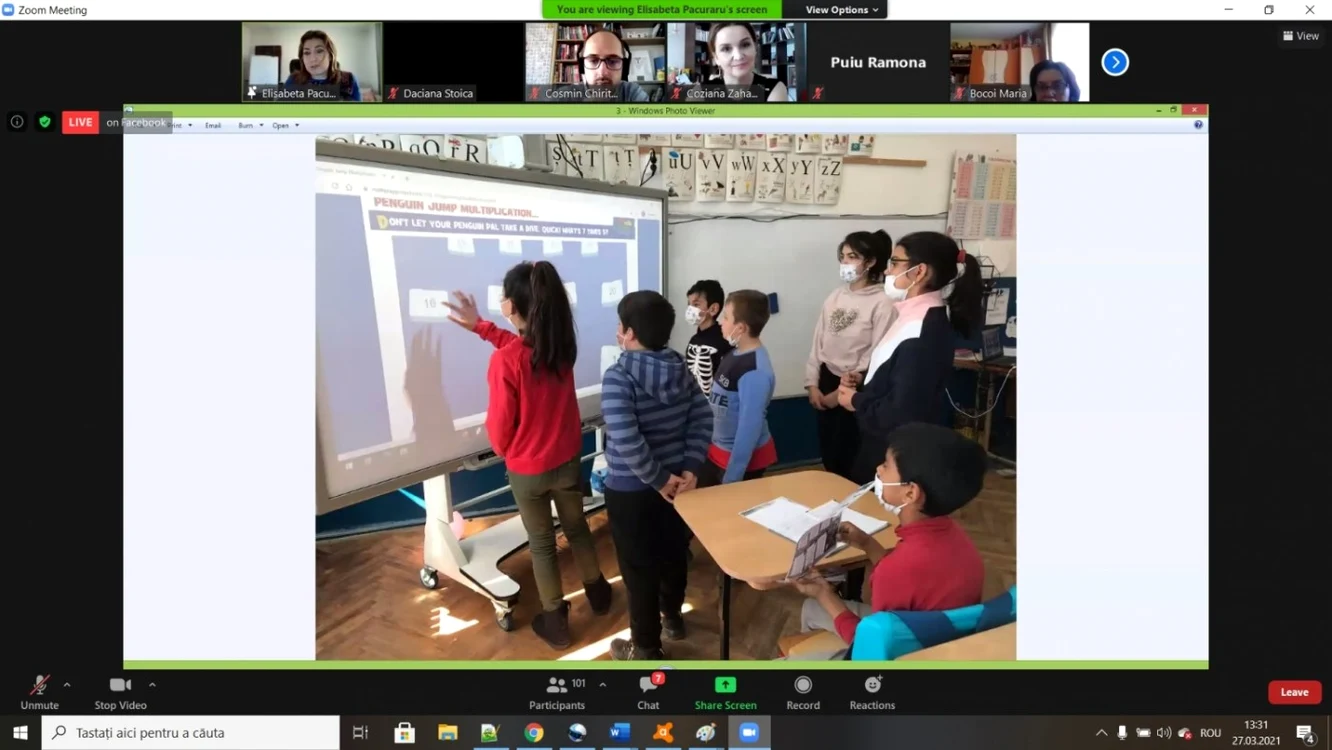 Soluţii digitale pentru şcoala post-pandemie oferite de profesori Merito la o întâlnire online la Vâlcea Foto Adevărul