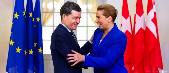 Preşedintele României, Nicuşor Dan, întâmpinat de şefa guvernului danez, Mette Frederiksen