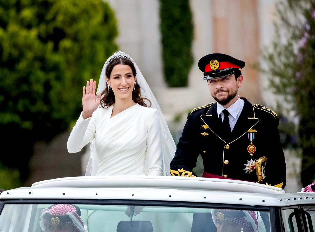 Prințesa Rajwa și Prințul Hussein al Iordaniei