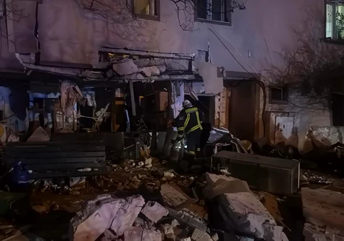 Explozie într-un apartament din Buftea/FOTO: ISUBIF