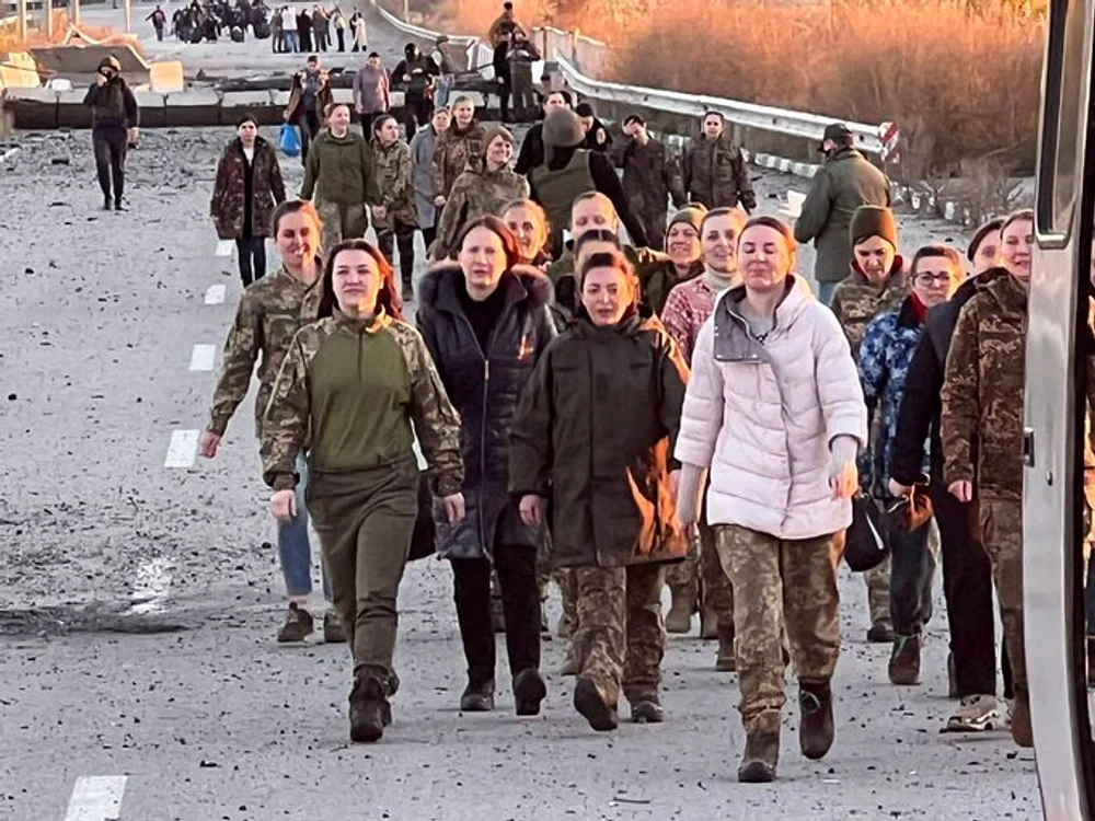 11 ucrainence eliberate în schimbul de prizonieri cu Rusia sunt ofițeri Foto: Twitter Andrii Iermak