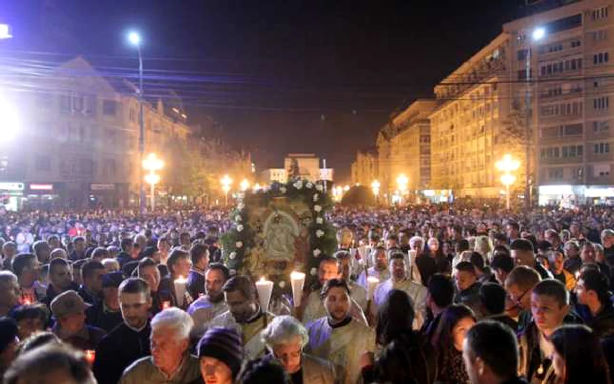 Slujba de Înviere la Timișoara