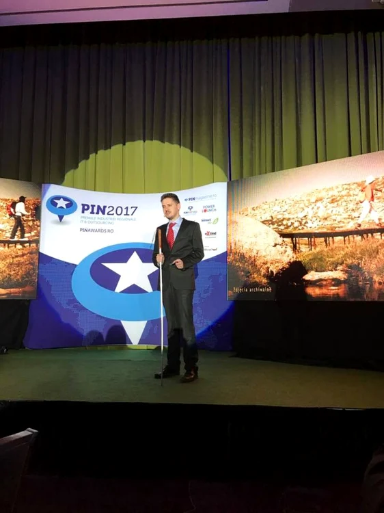 Pawel Urbanski la premiile PIN de la Iaşi din 30 martie FOTO Facebook Pawel Urbanski