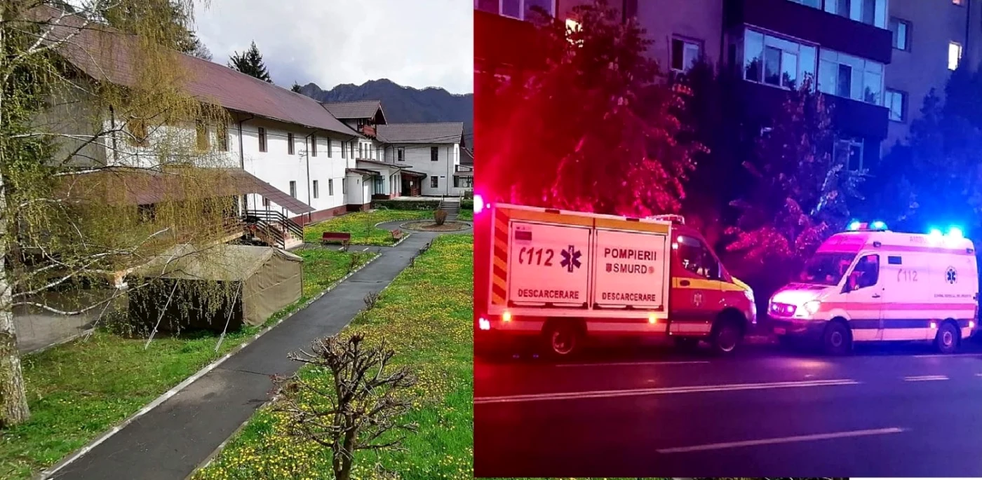 Spitalul în care lucra şi blocul în care locuia doctoriţa din Vâlcea găsită moartă după izolarea din cauza COVID - 19 Foto colaj