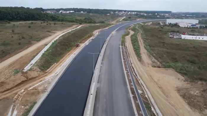 Lotul 1 al Autostrăzii Sibiu - Pitești FOTO Captură video