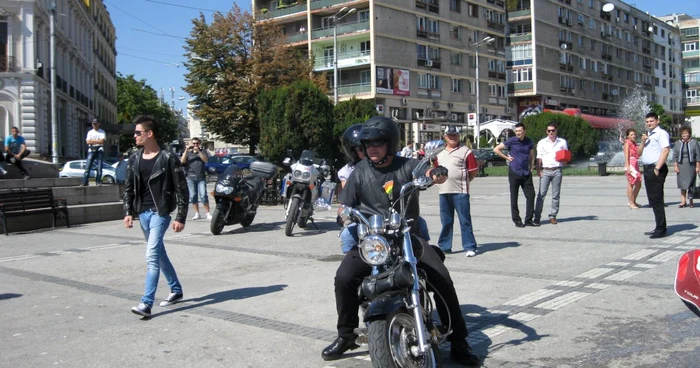 Motocicliştii au făcut o paradă în centrul Iaşiului