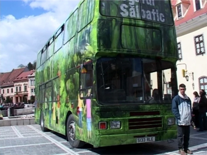 Autobuzul va sta la Braşov până la finele anului. FOTObrasovultau.ro