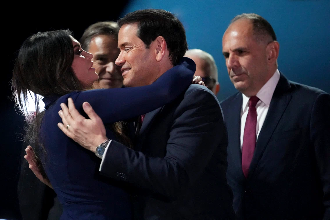 Kimberly Guilfoyle alături de Marco Rubio