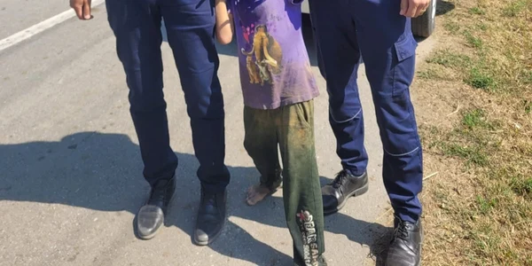 minor disparut din dobrun si gasit la 10 km de casa   foto ipj olt jpeg