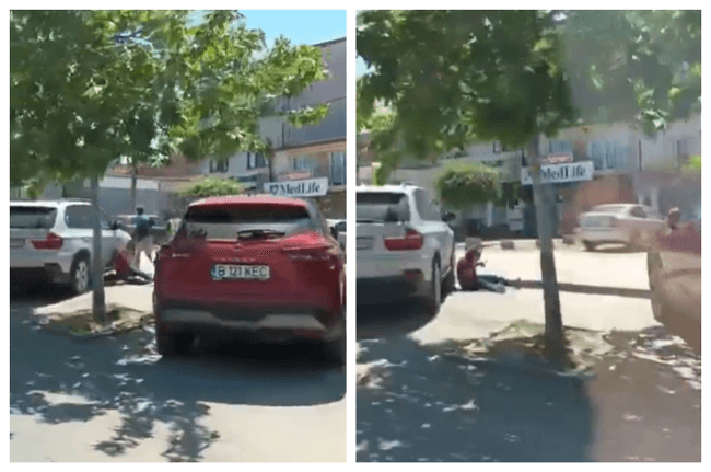 O tânără de 23 ani, lovită pe stradă de un necunoscut. Atacul a fost filmat: „A dat-o cu capul de mașină!”