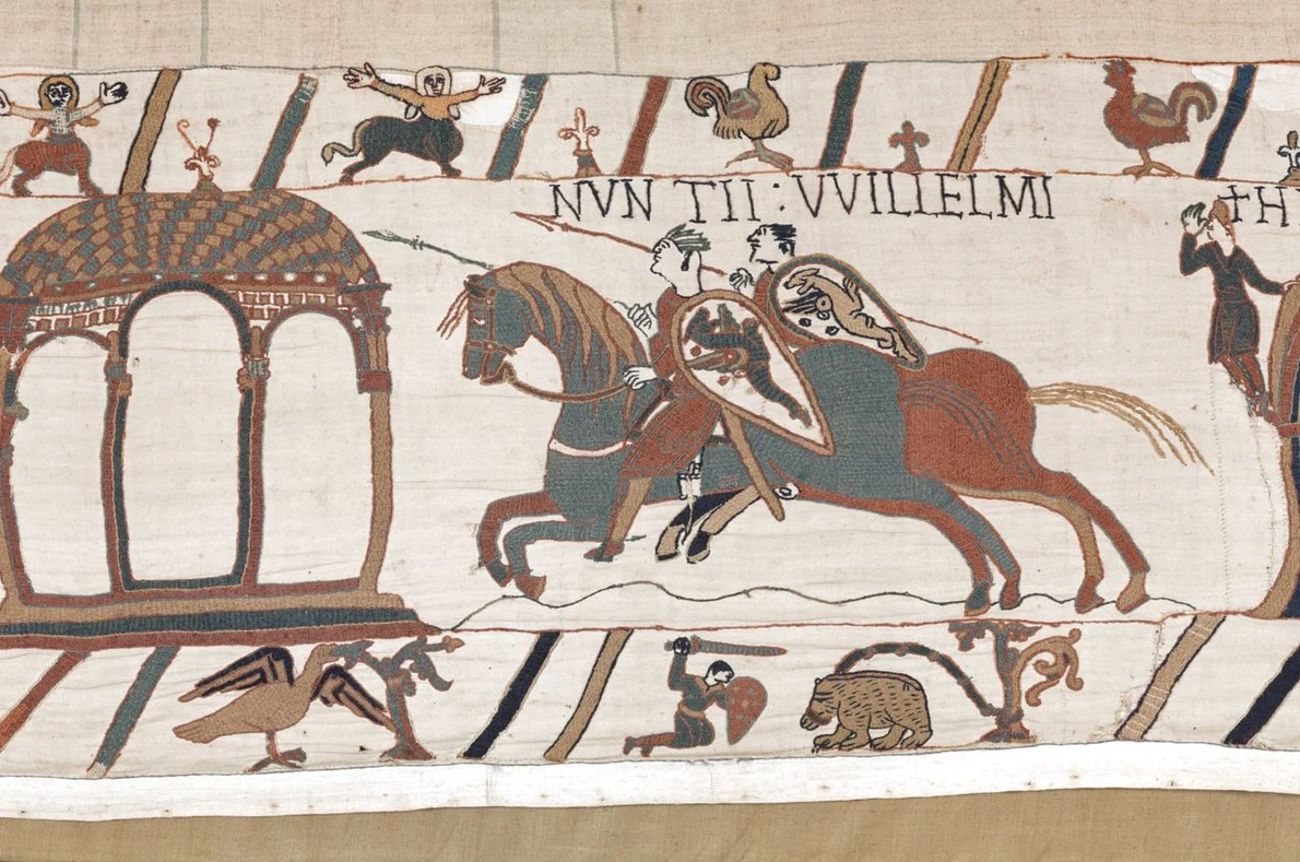 Un urs reprezentat pe Tapiseria de la Bayeux