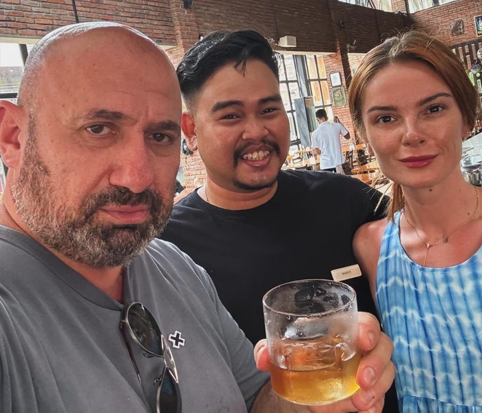 Cătălin Scărlătescu și Doina Teodoru, în Bali FOTO: FB