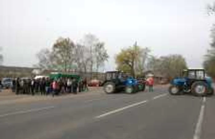 Anterior, fermierii moldoveni au mai organizat două acţiuni de protest FOTO Adevărul Moldova