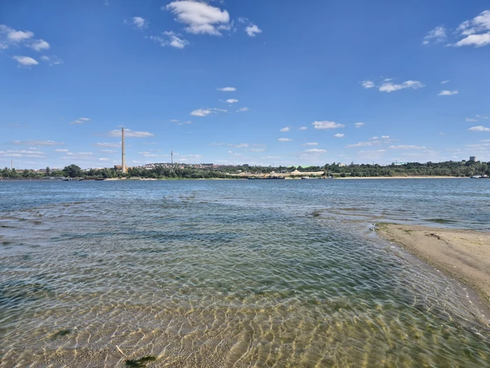 Dunărea aproape a secat complet în zona Giurgiu