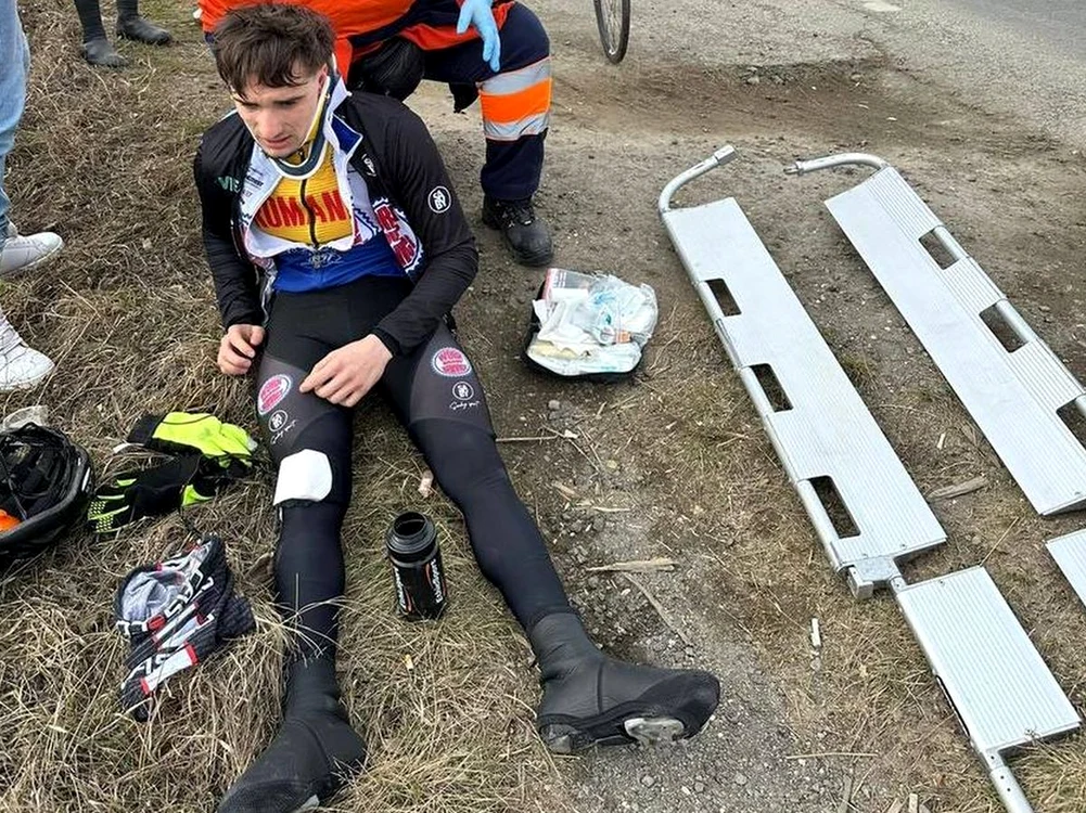 Din fericire, tânărul a scăpat cu răni ușoare / foto: arhiva personala